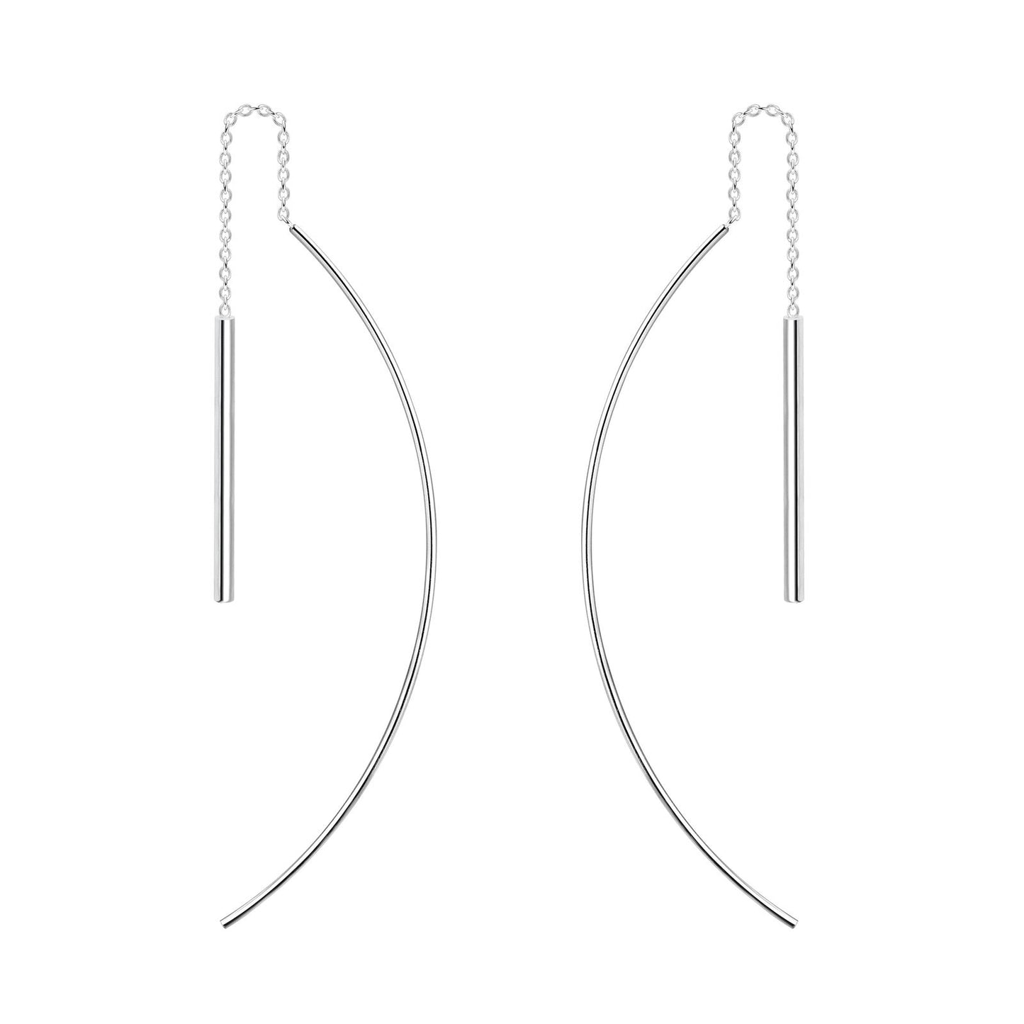 Kinder Ohrringe Stab Hängende aus 925 Silber