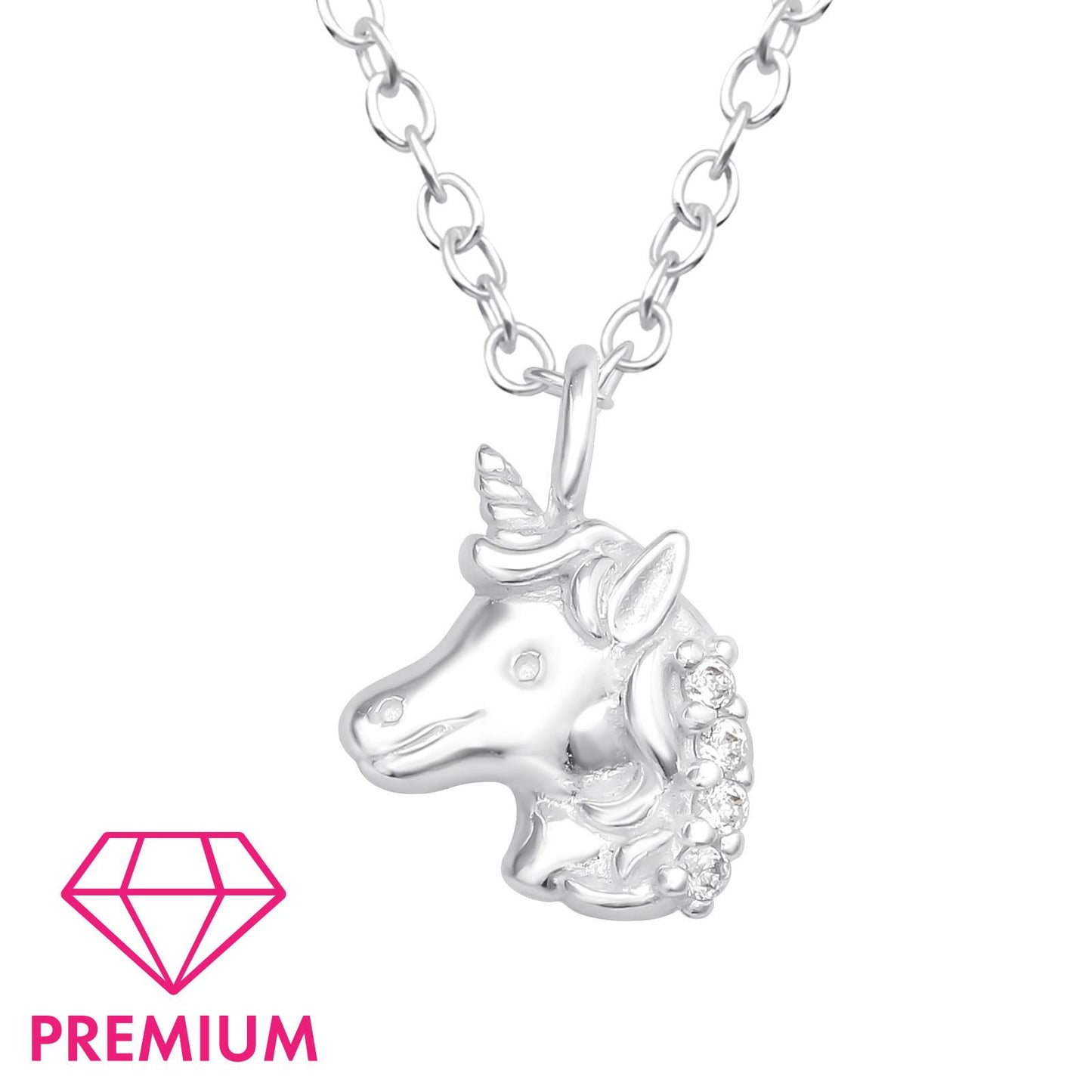 Kinder Halskette Einhorn aus 925 Silber