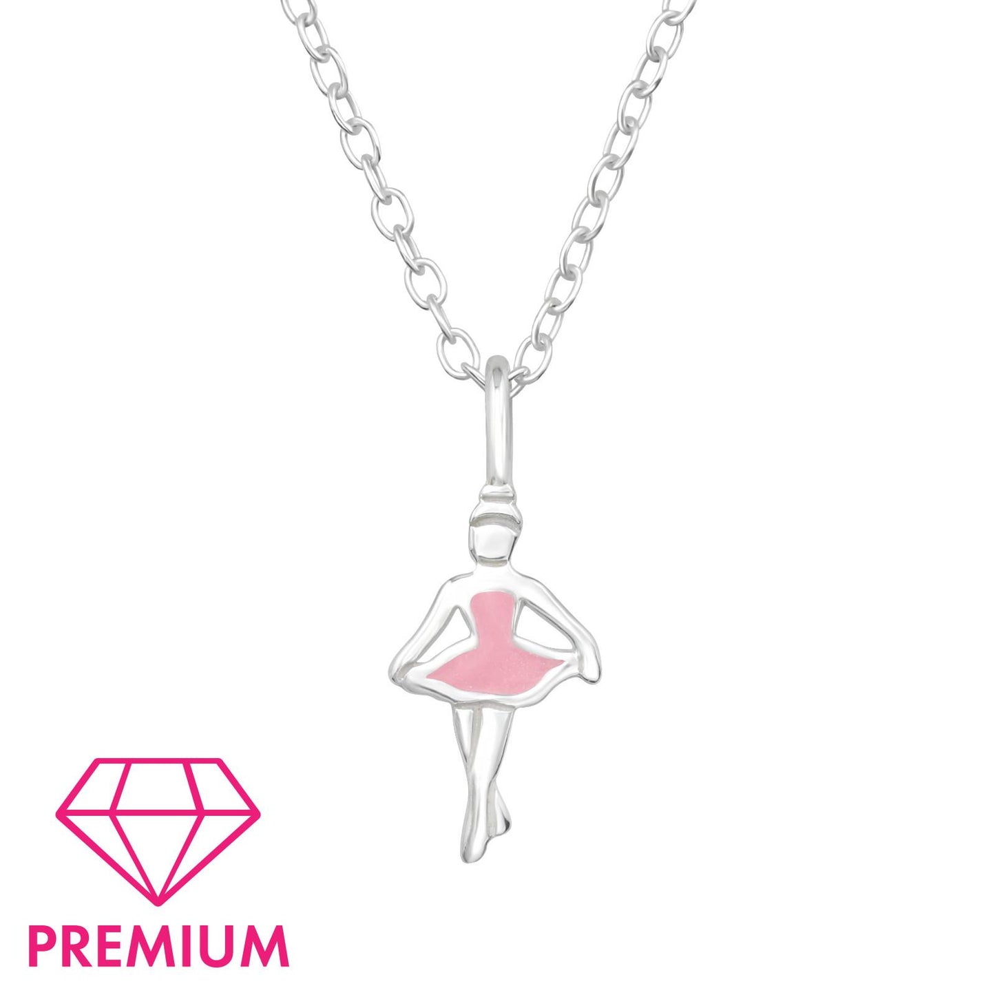 Kinder Halskette Ballerina aus 925 Silber