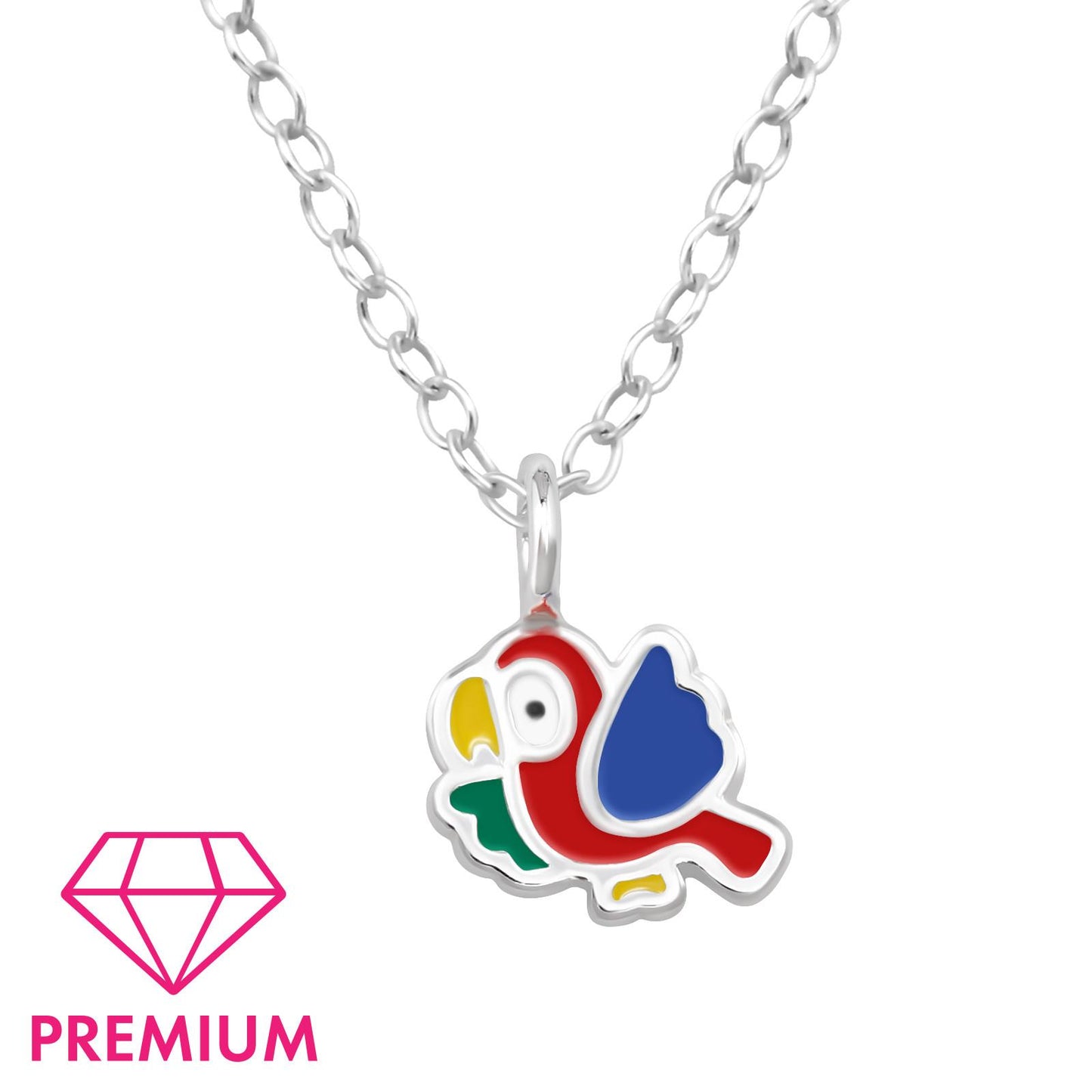 Kinder Halskette Vogel aus 925 Silber