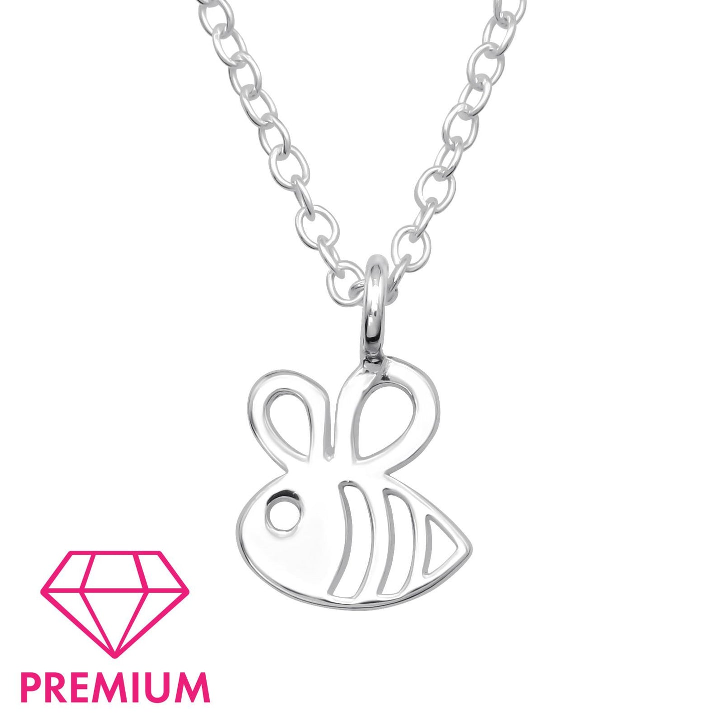 Kinder Halskette Biene aus 925 Silber