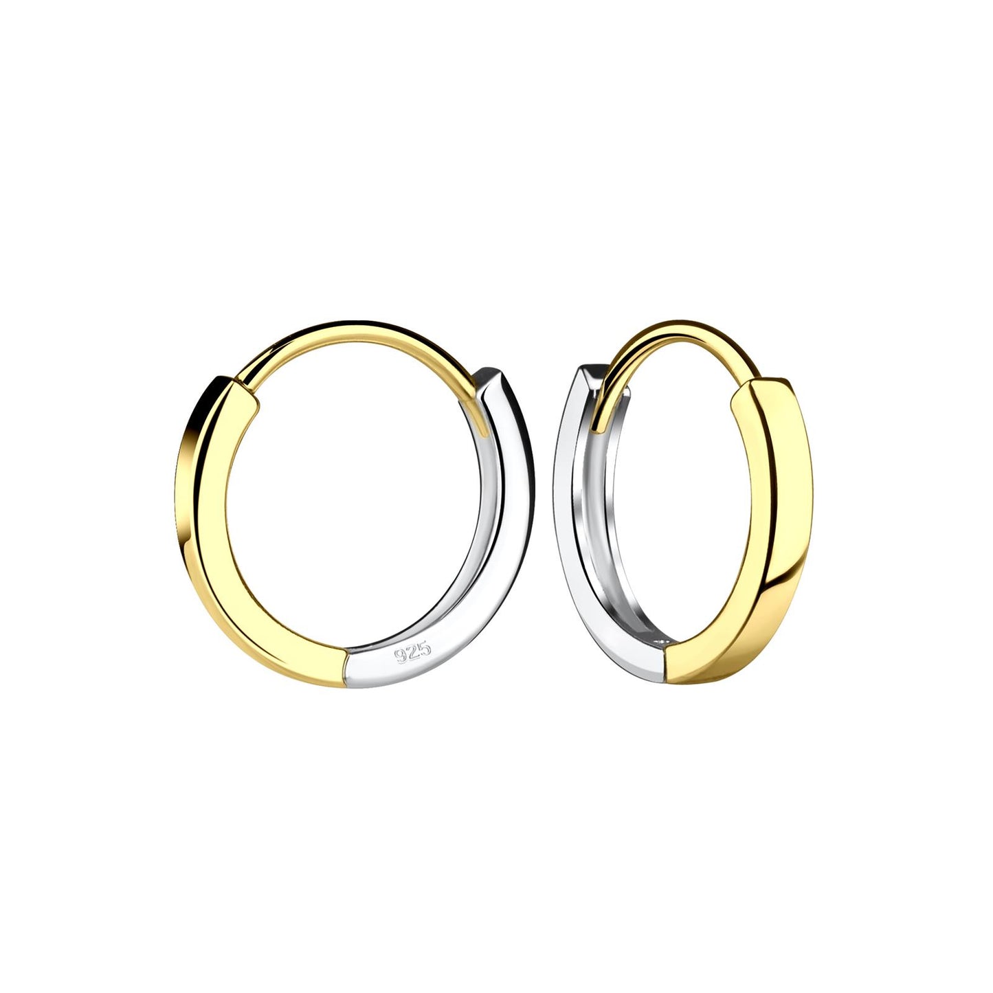 Kinder Ohrringe 13mm Huggie aus 925 Silber