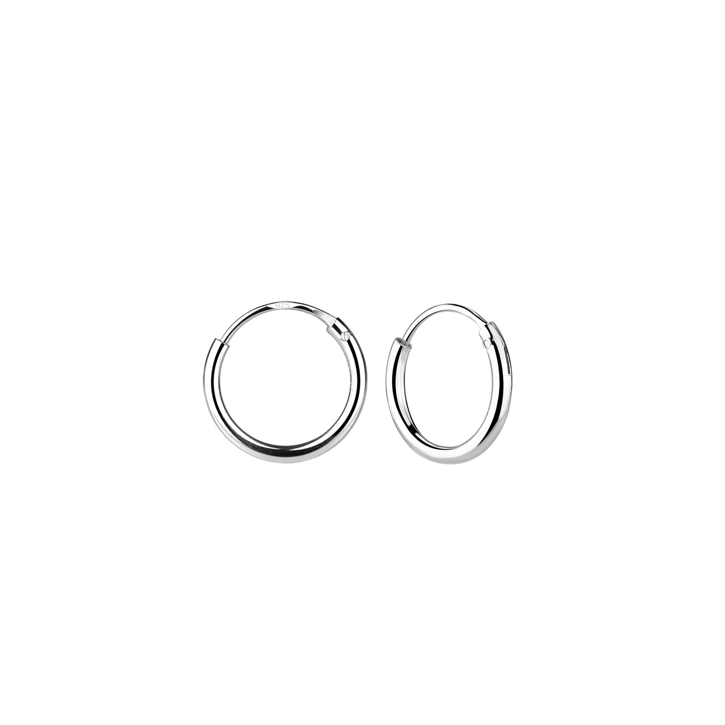 Children's hoop earrings 10mm made of 925 silver