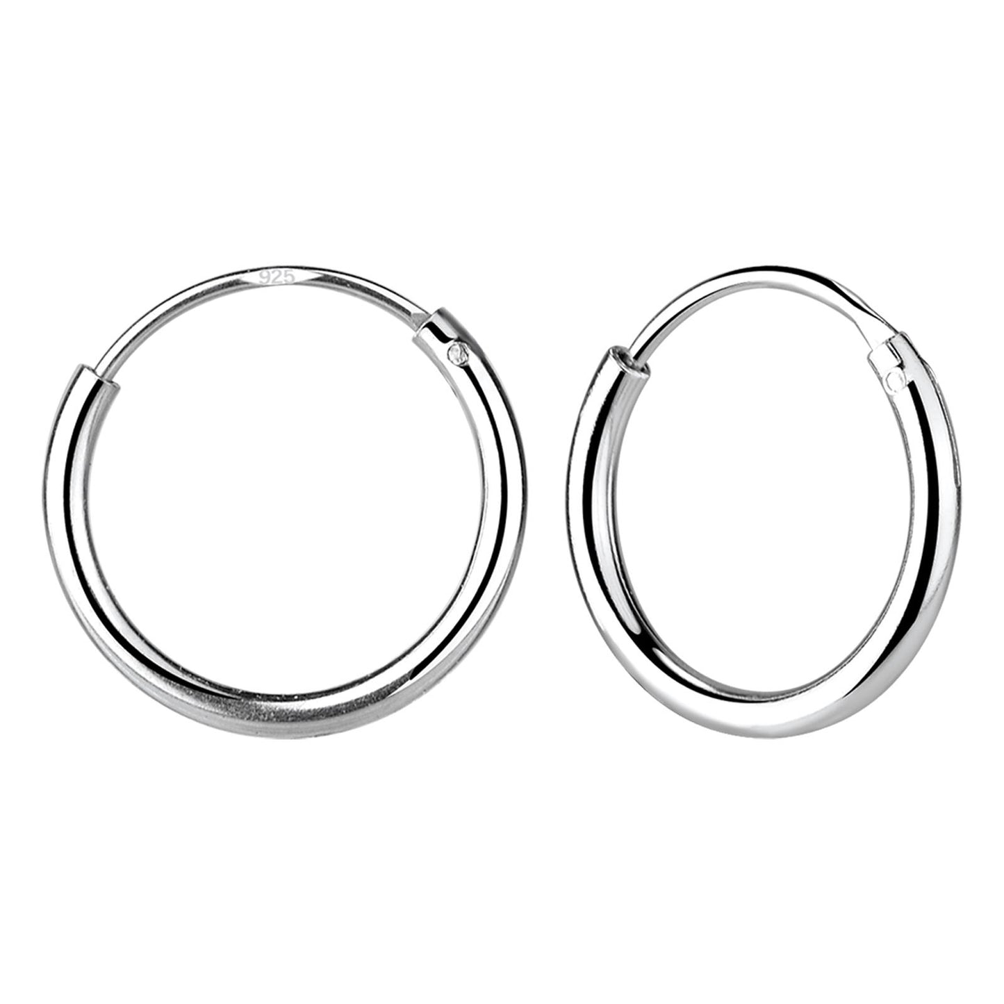 Kinder Creolen 18mm Breite aus 925 Silber