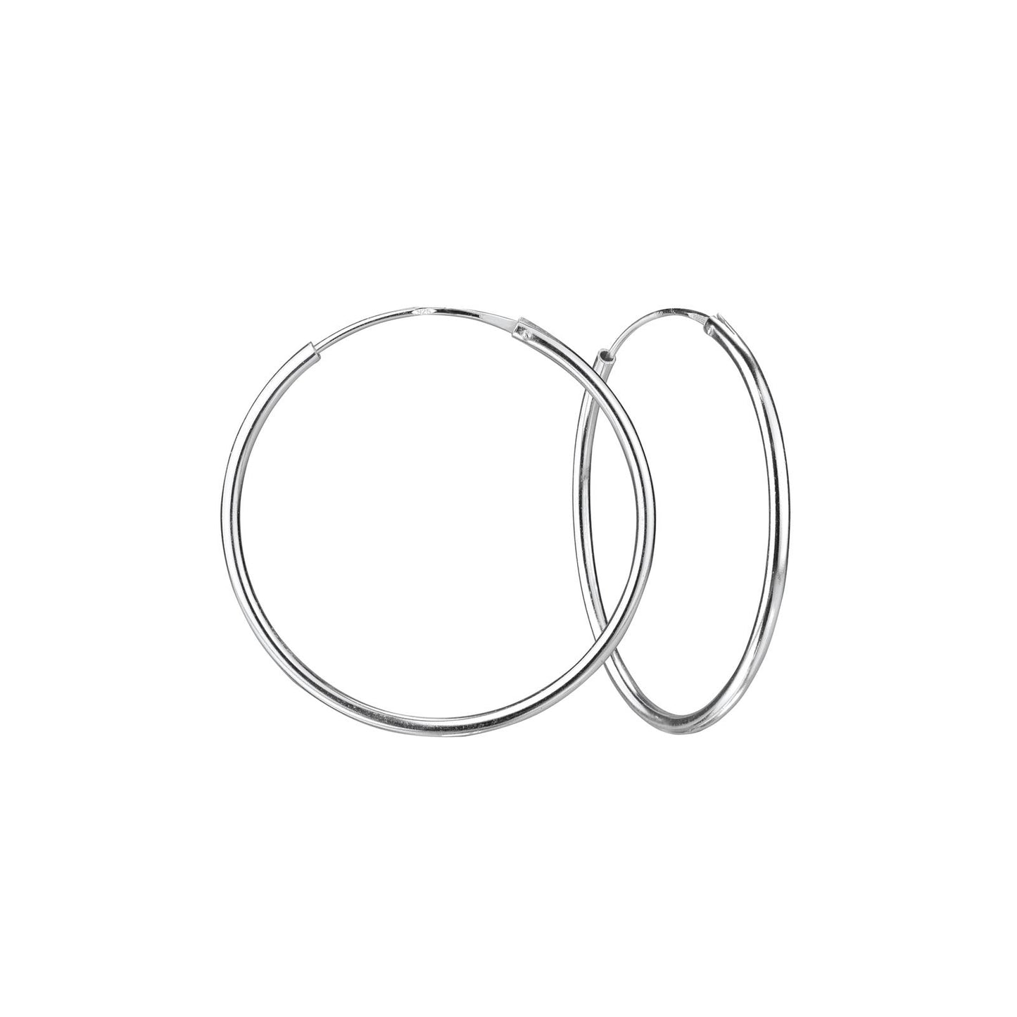 Kinder Creolen 40mm Breite aus 925 Silber