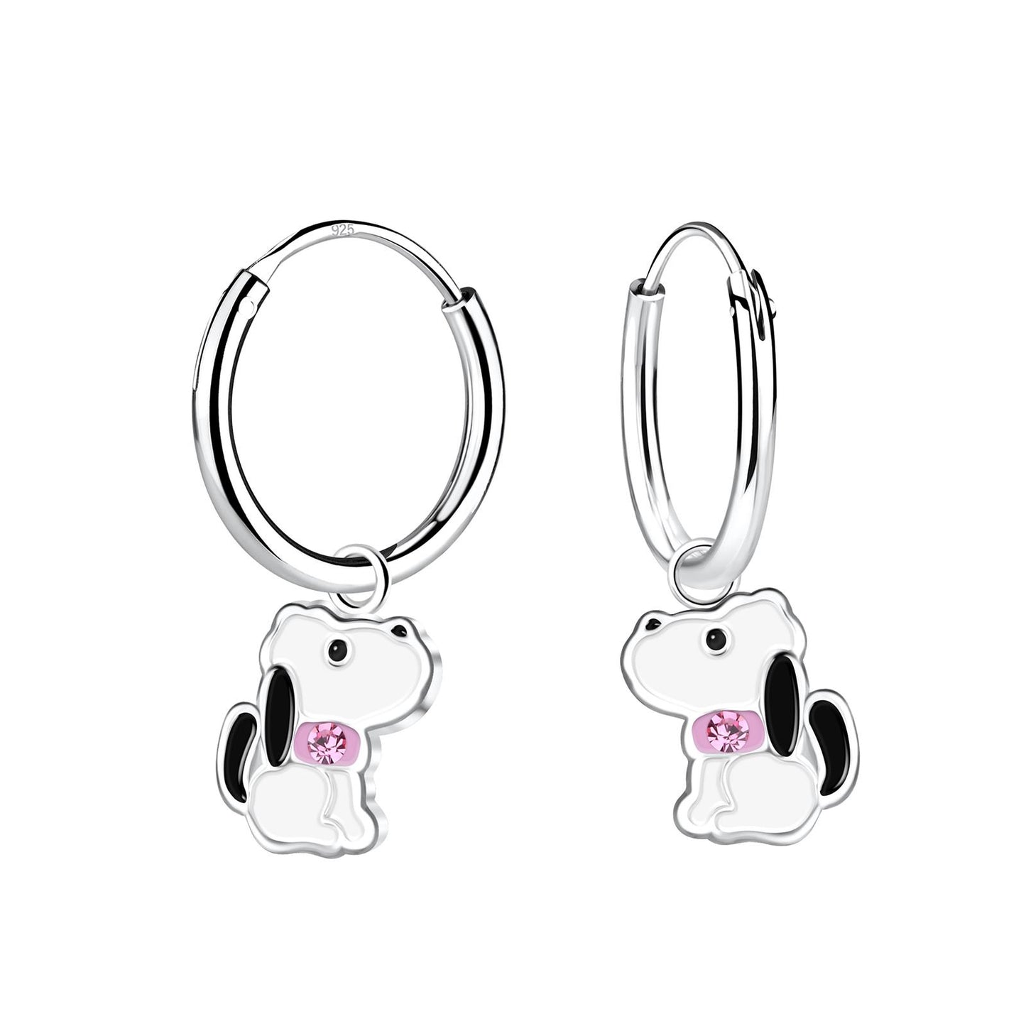 Kinder Creolen Hunde aus 925 Silber