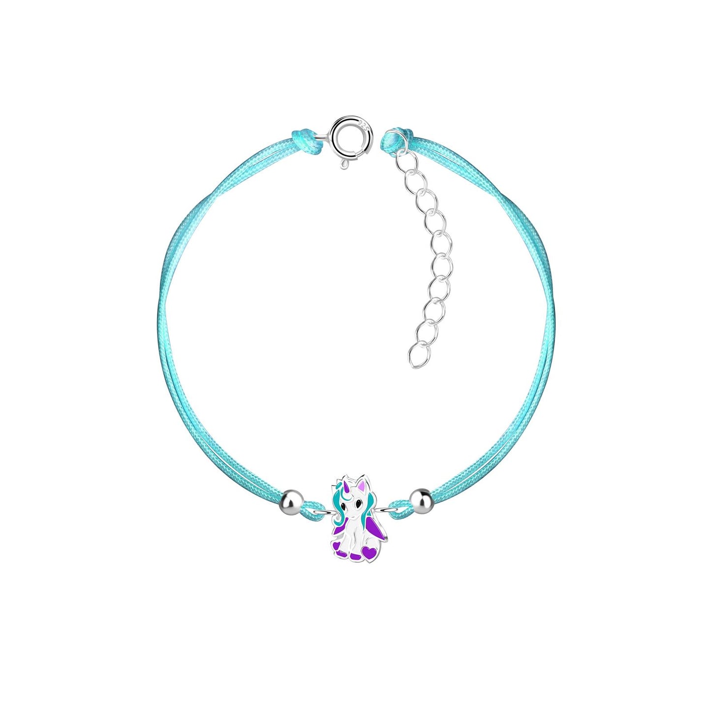 Kinder Armband Einhorn aus 925 Silber