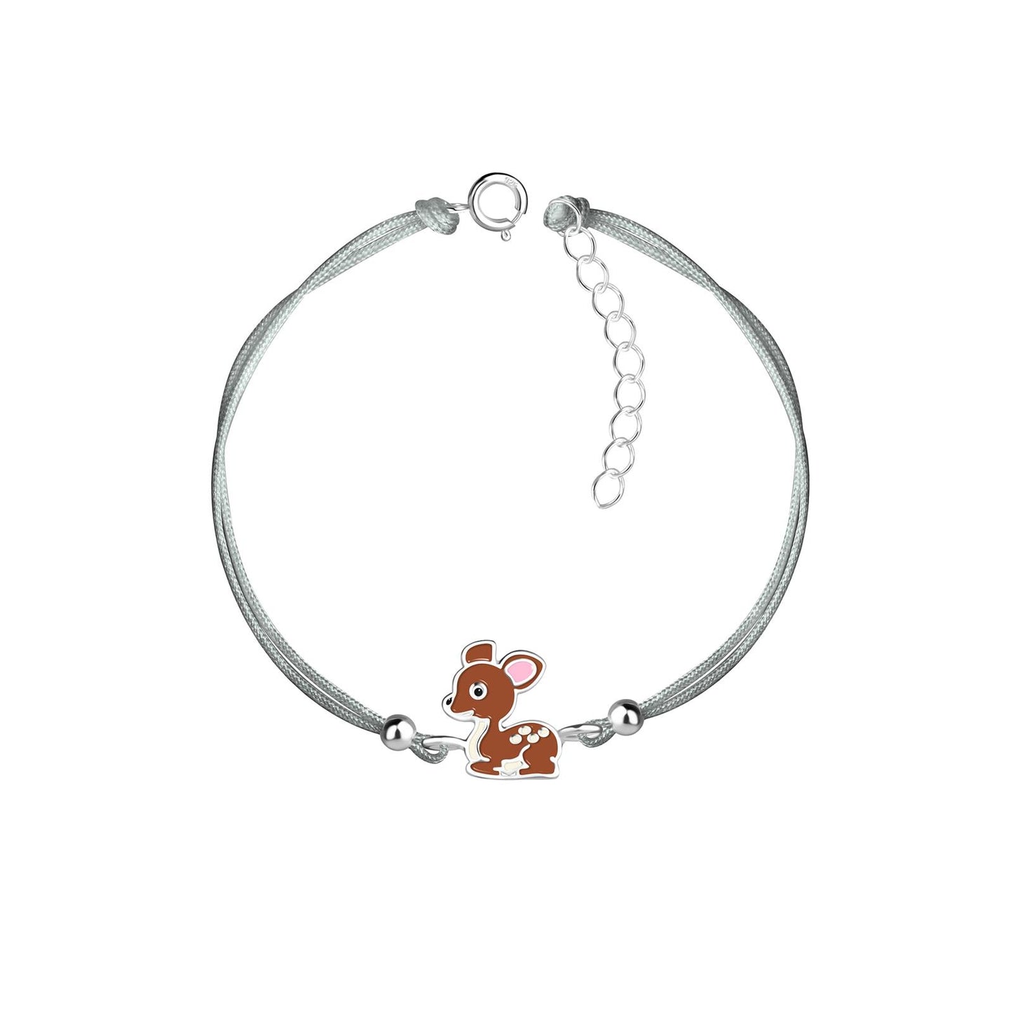 Kinder Armband Hirsch aus 925 Silber