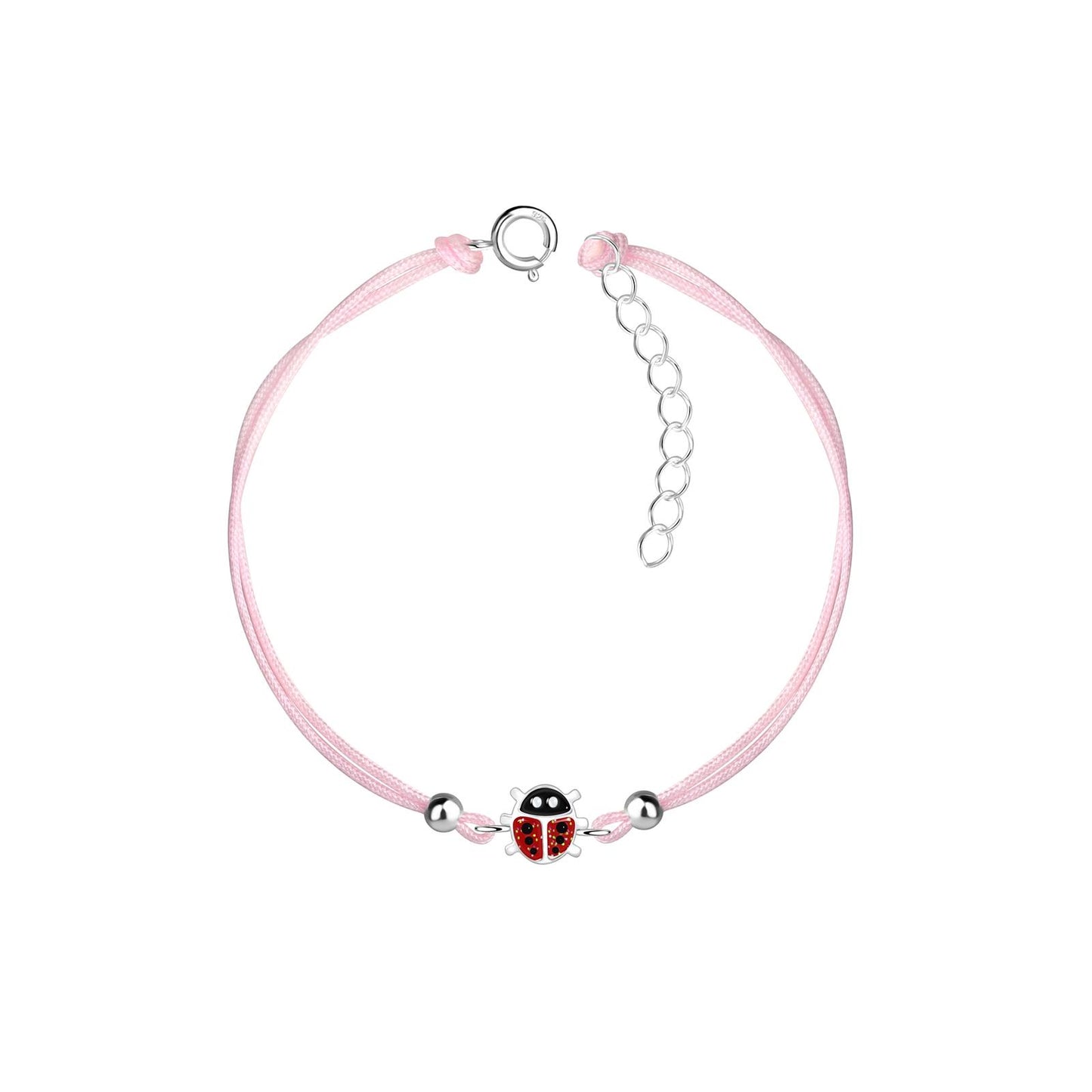 Kinder Armband Marienkäfer aus 925 Silber