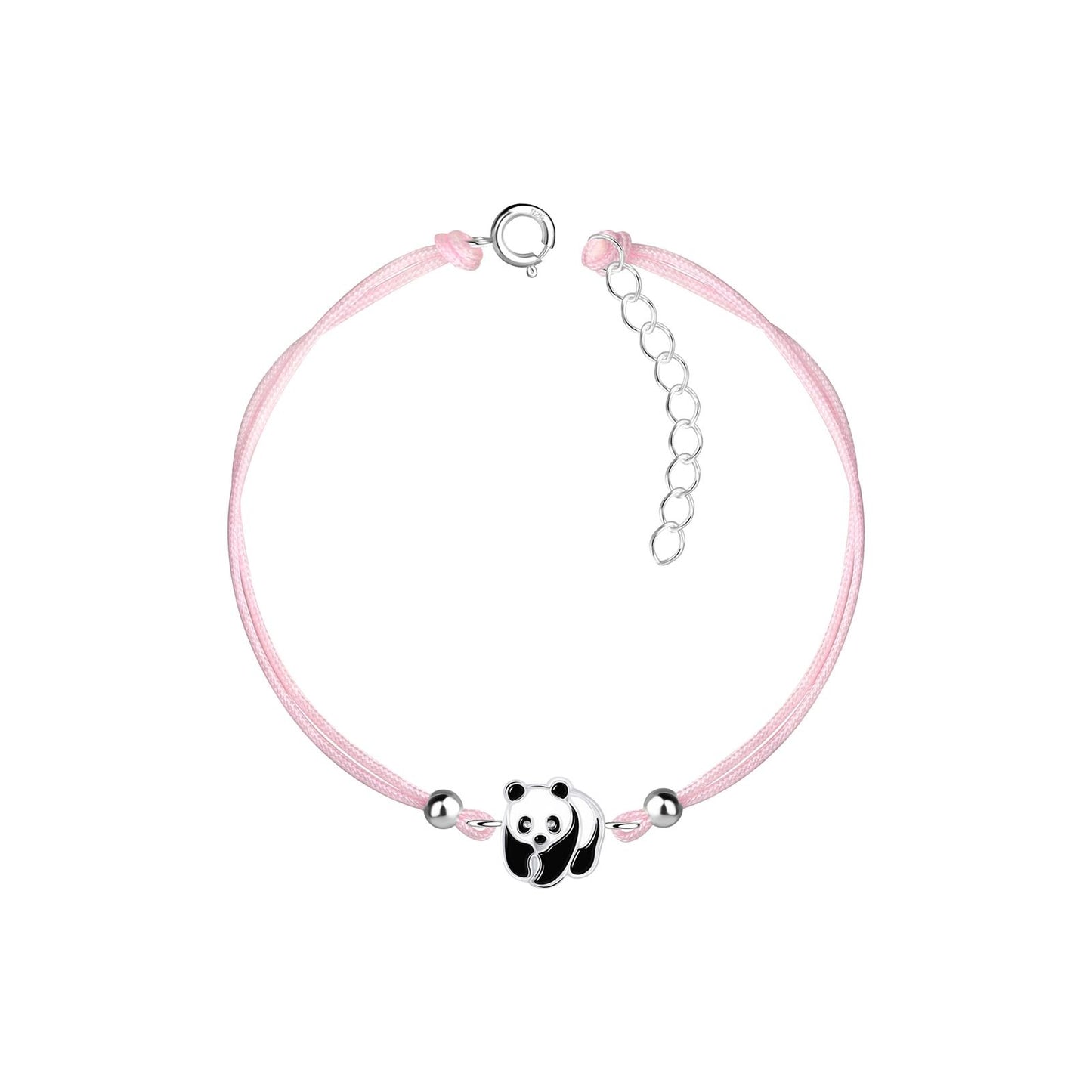 Kinder Armband Panda aus 925 Silber