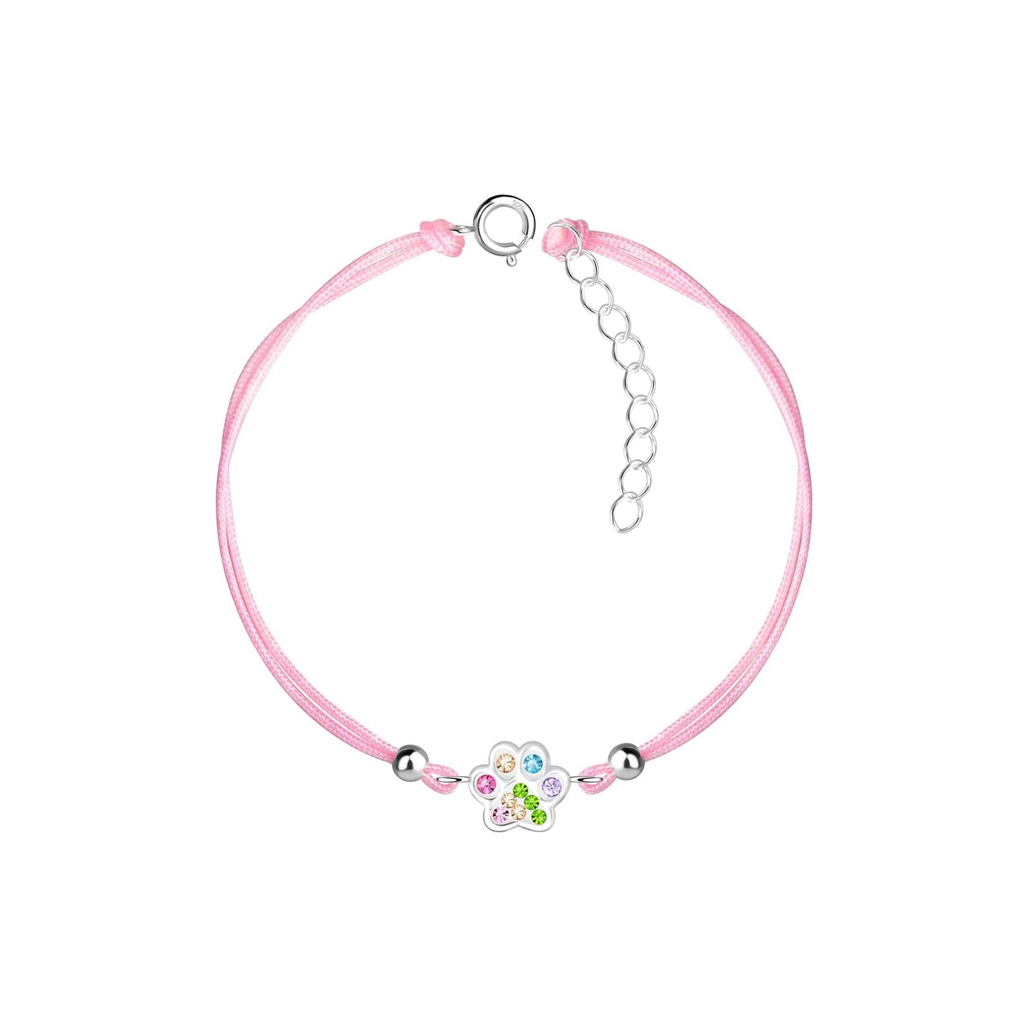 Kinder Armband Pfotenabdruck aus 925 Silber