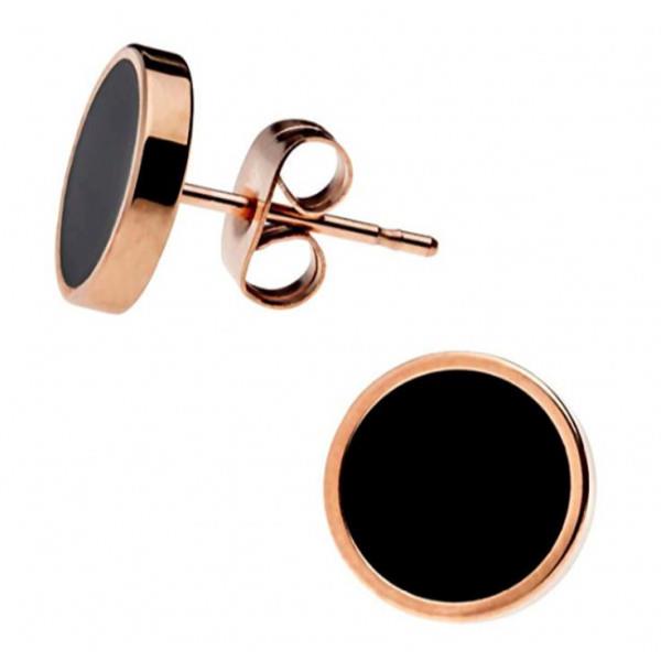 Children's round earrings made of surgical steel