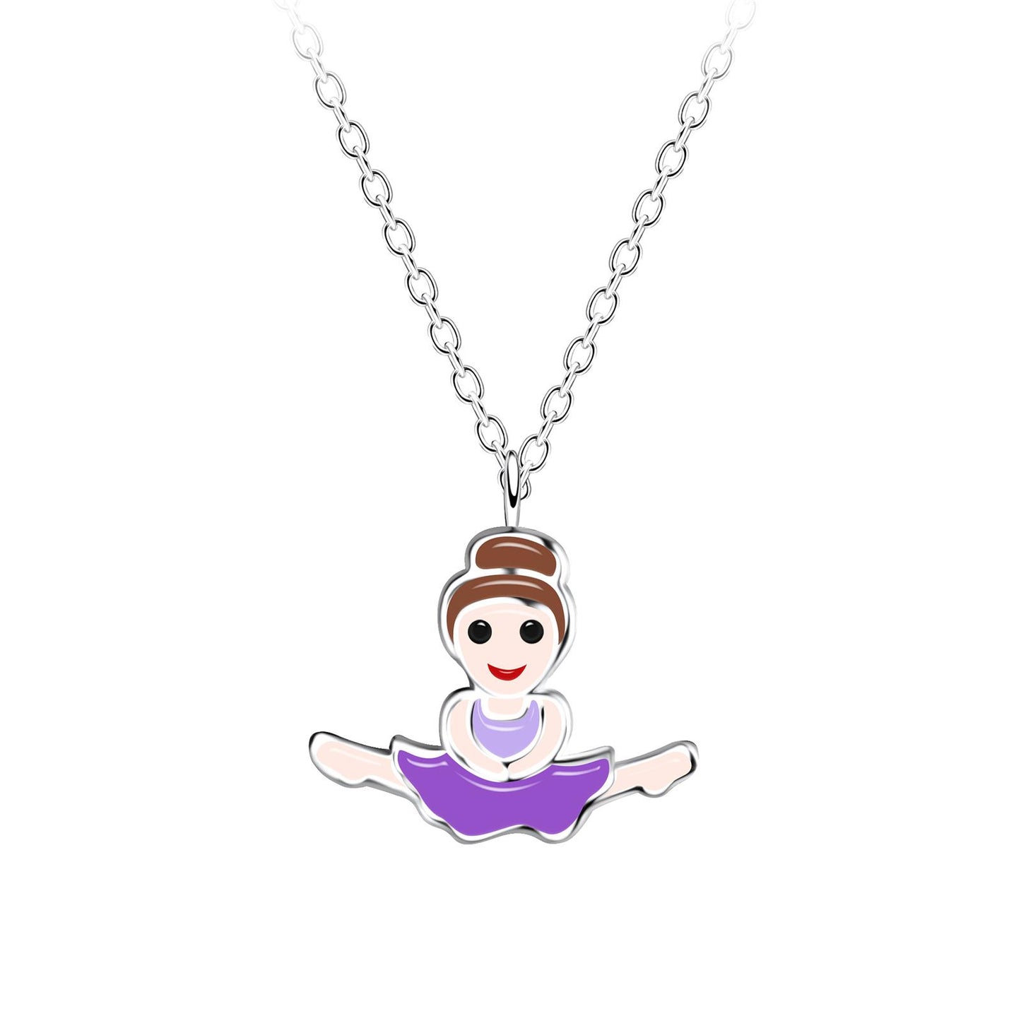 Kinder Halskette Ballerina aus 925 Silber