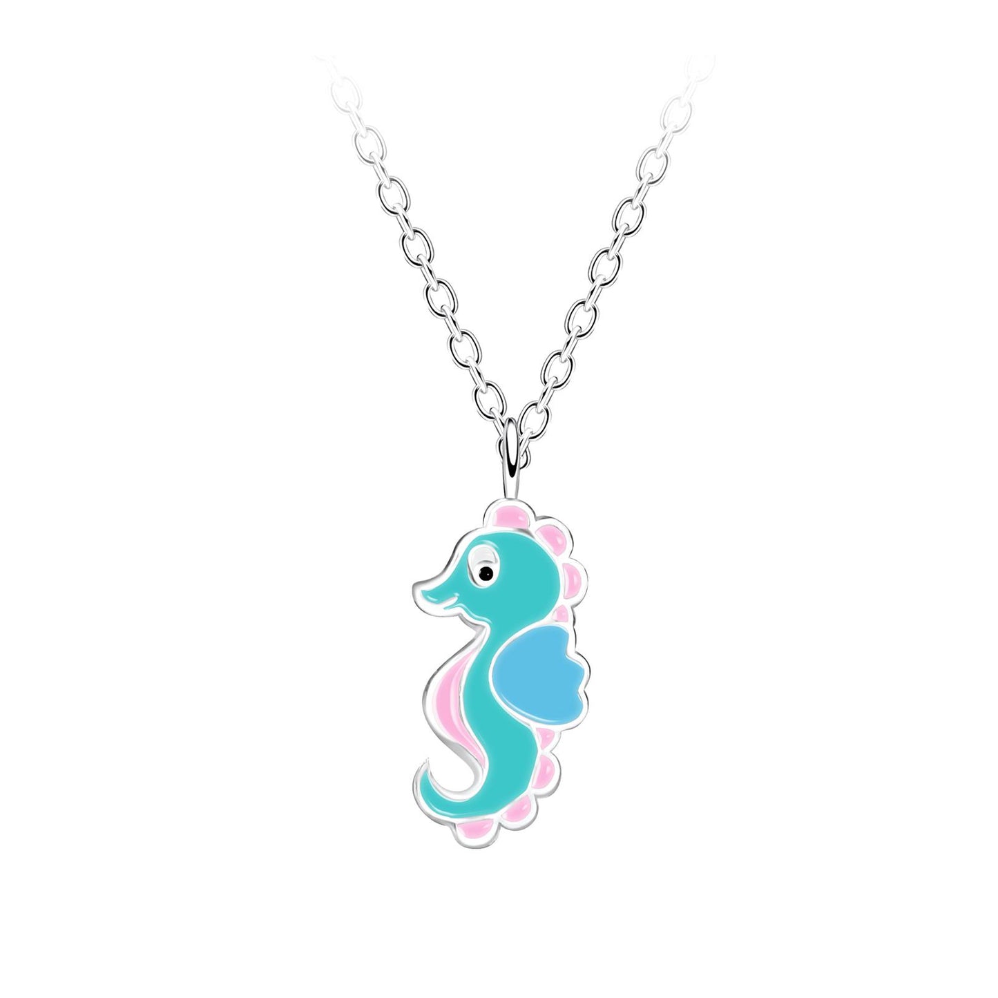 Kinder Halskette Seepferdchen aus 925 Silber
