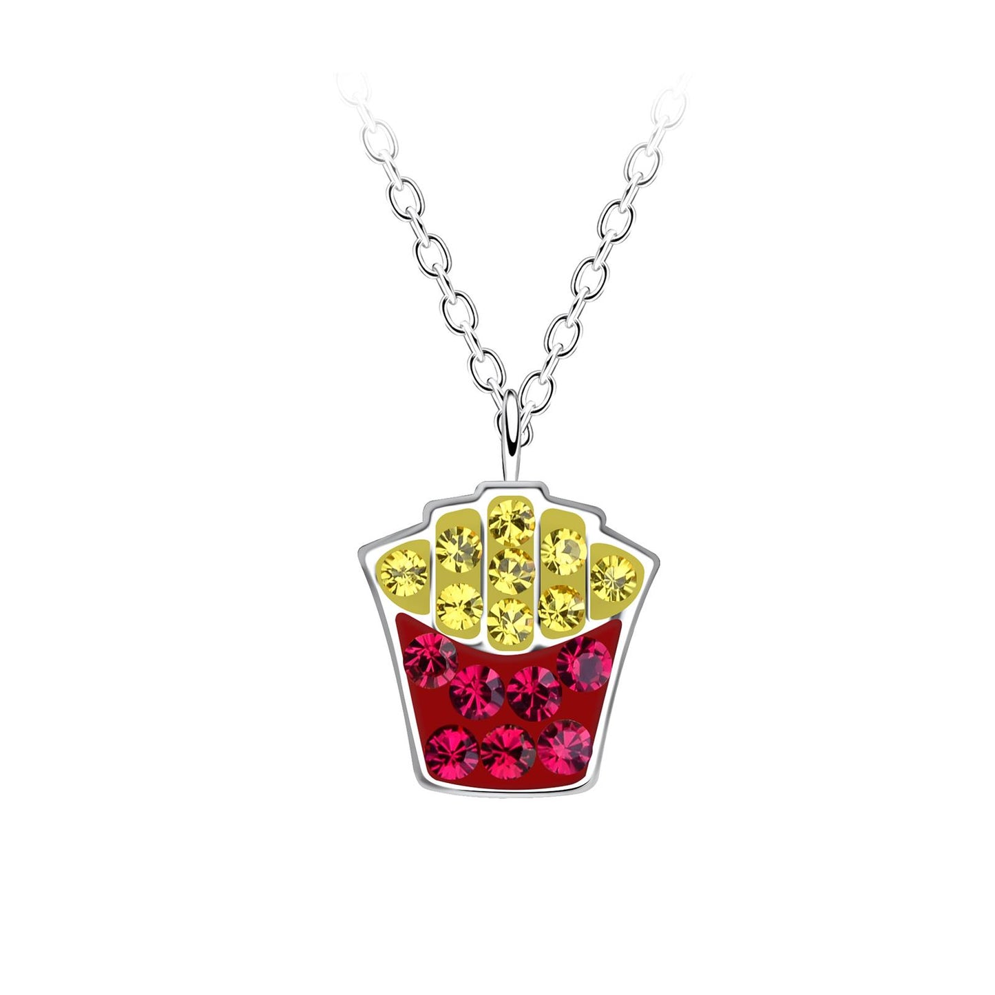 Kinder Halskette Pommes aus 925 Silber