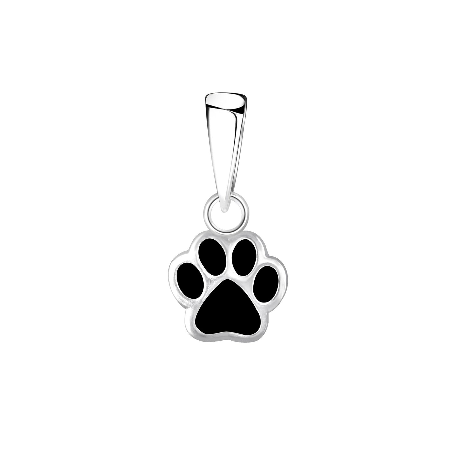 Children's paw print pendant made of 925 silver