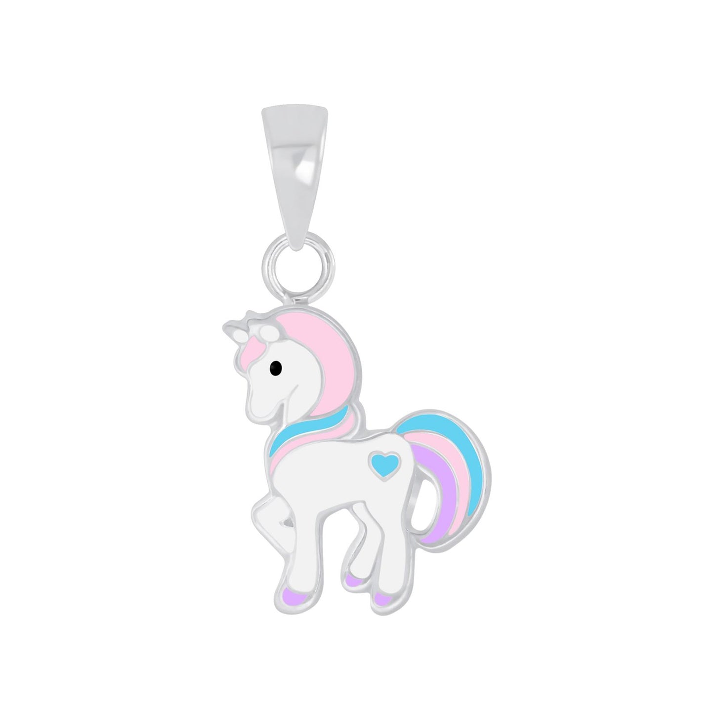 Children's unicorn pendant made of 925 silver