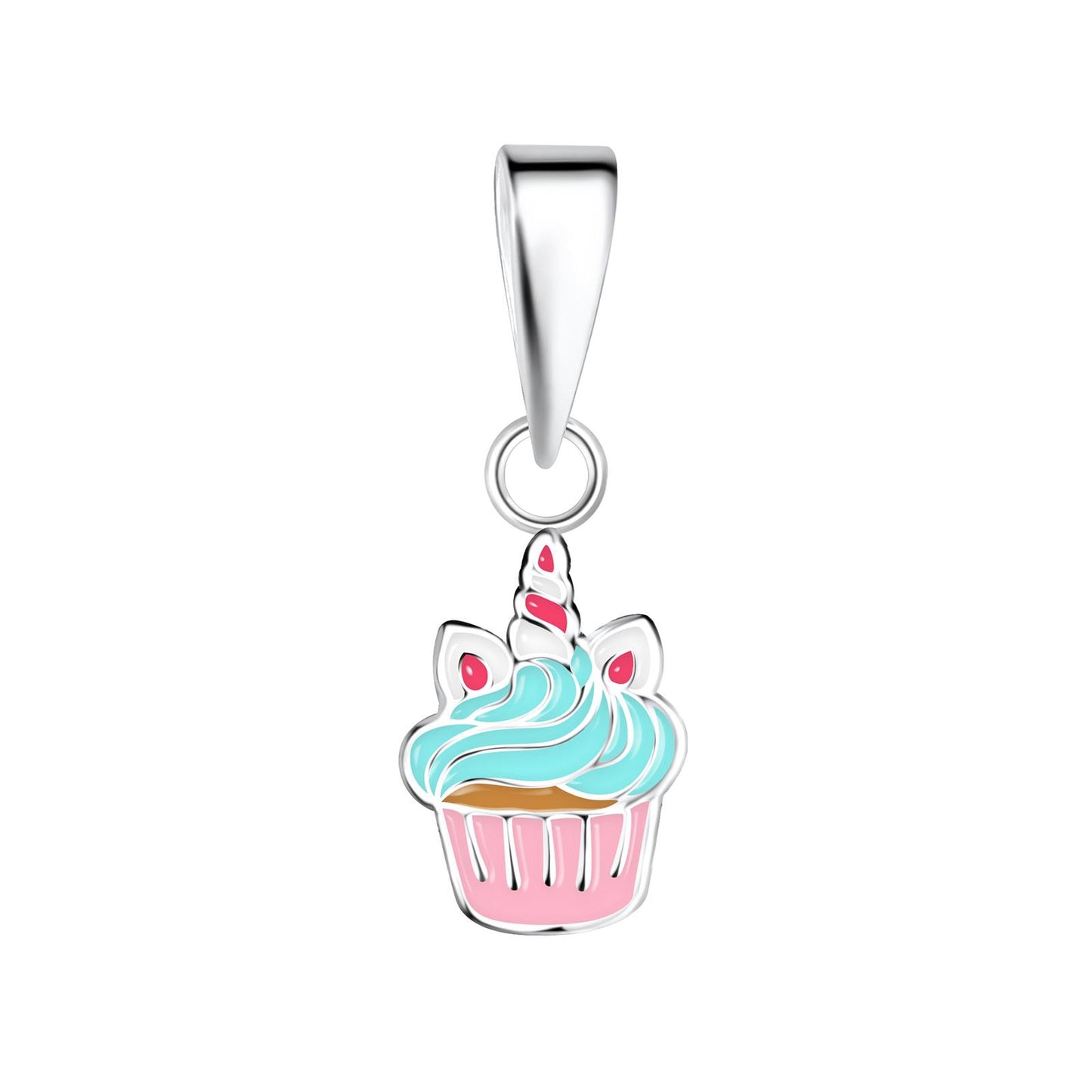Kindercupcake hanger ketting van 925 sterling zilver