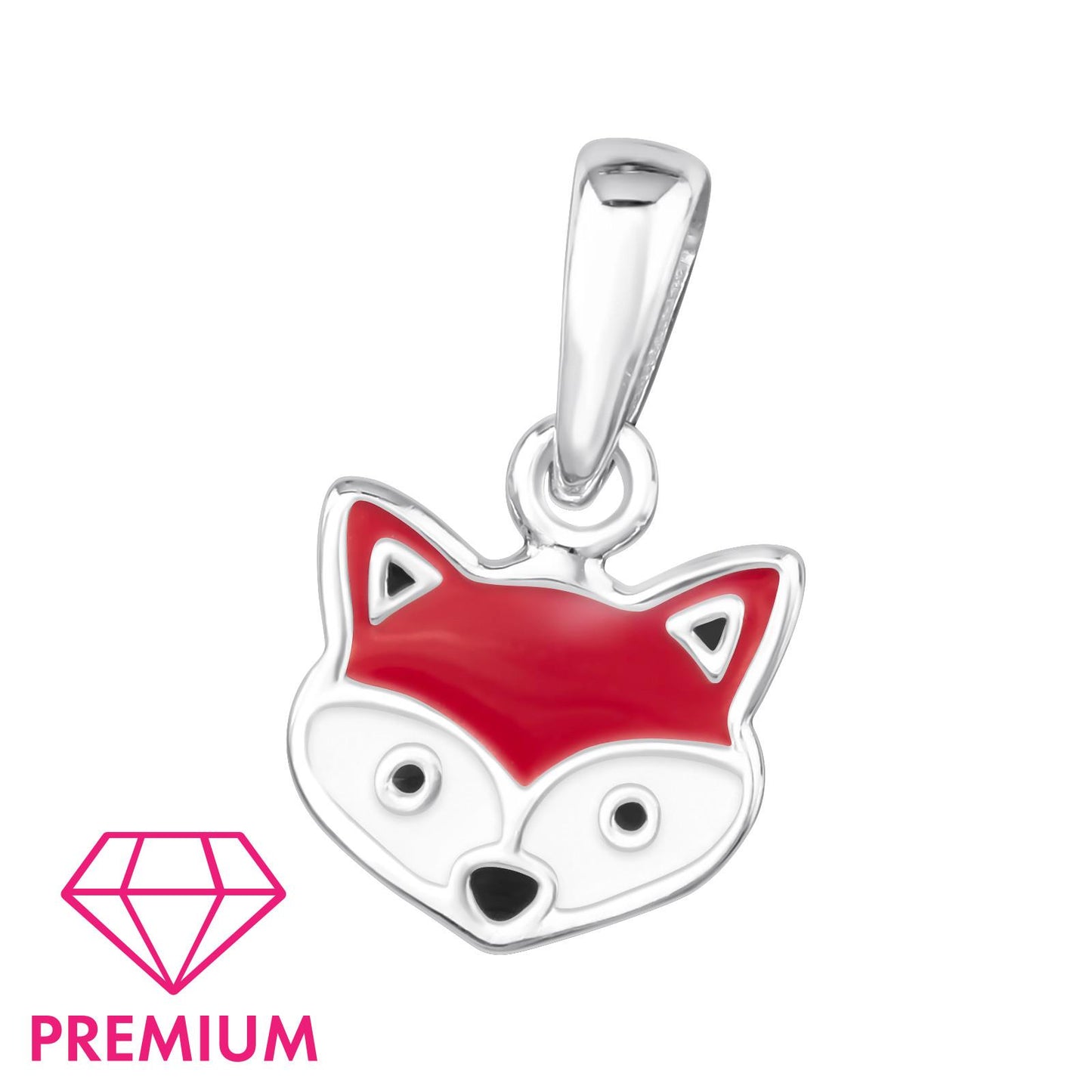 Kinder Kettenanhänger Fuchs aus 925 Silber