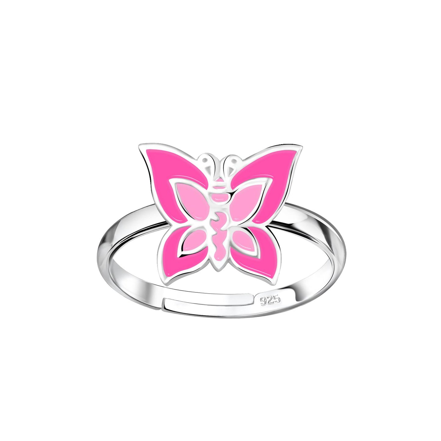 Mädchen Ring Schmetterling aus 925 Silber