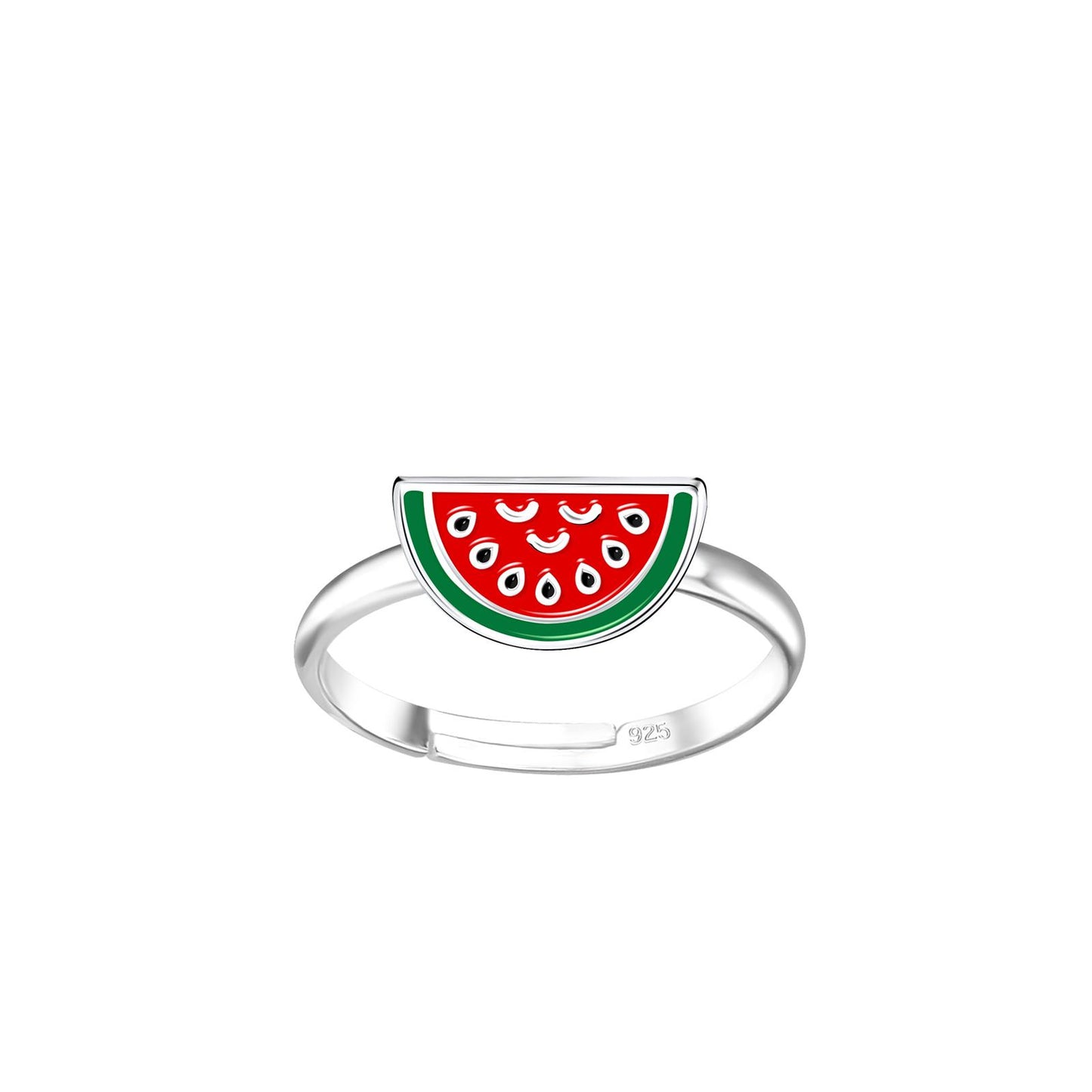 Kinder Ring Wassermelonen aus 925 Silber