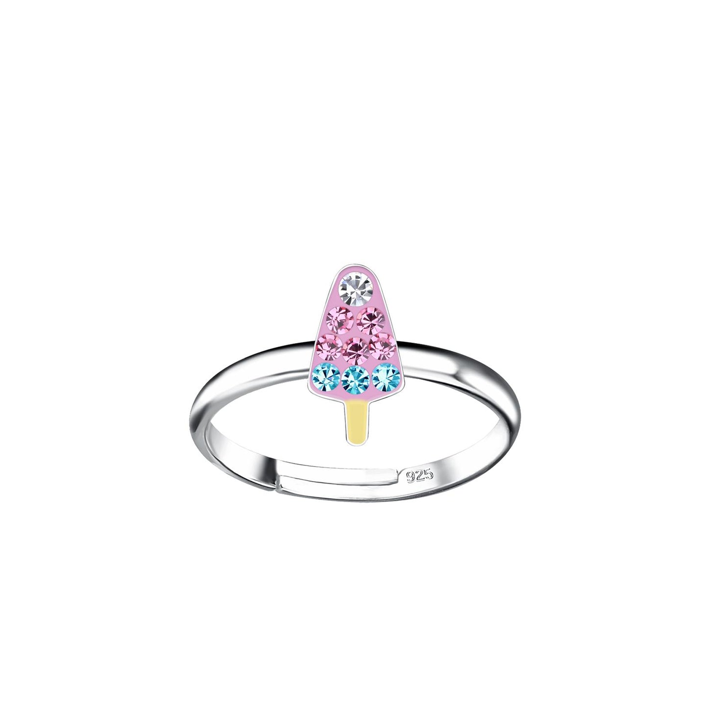 Kinder Ring Eis aus 925 Silber