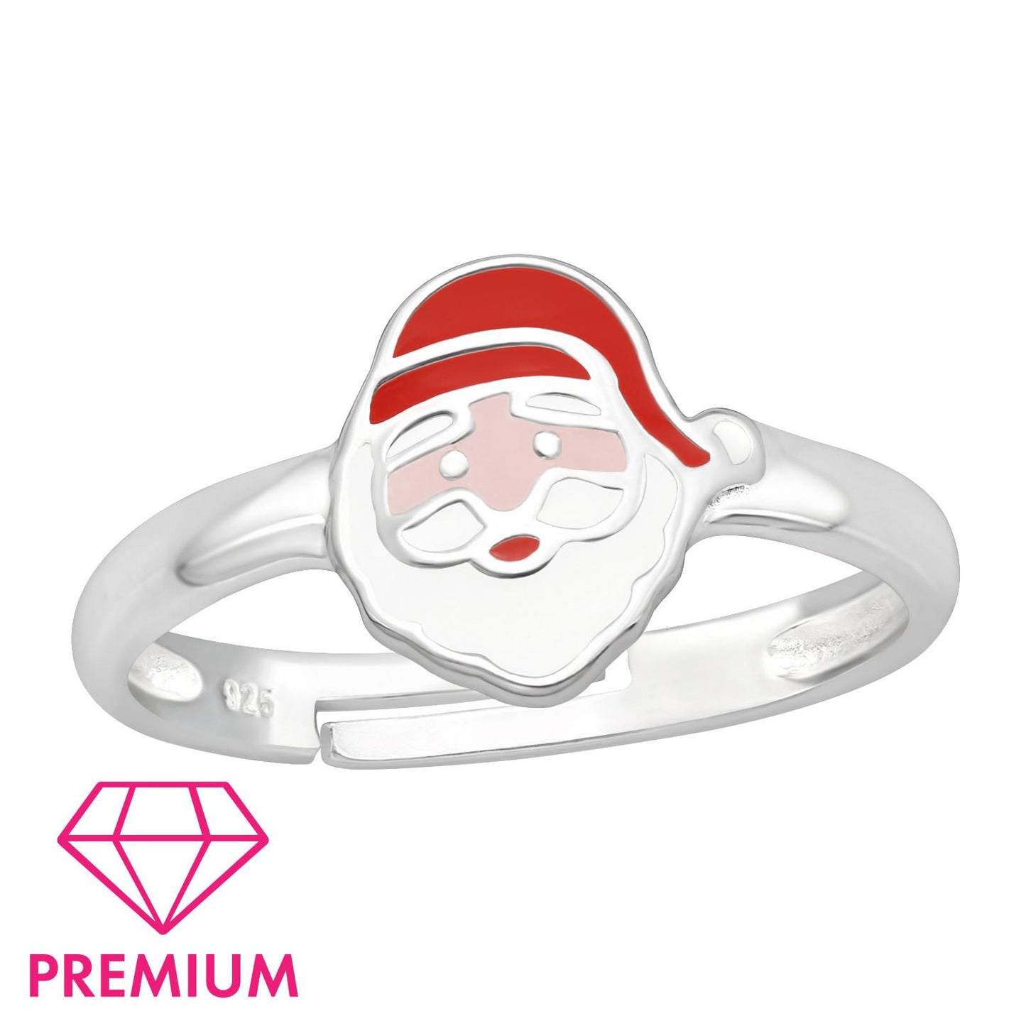 Kinder Ring Weihnachtsmann Größe 2,5 aus 925 Silber