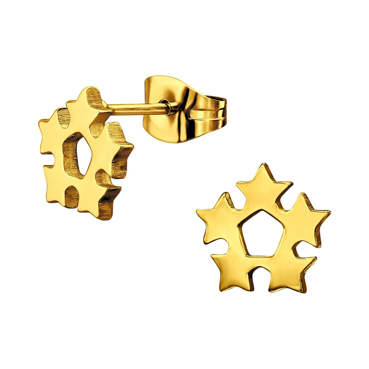 Mädchen Ohrringe Stern aus Chirurgenstahl