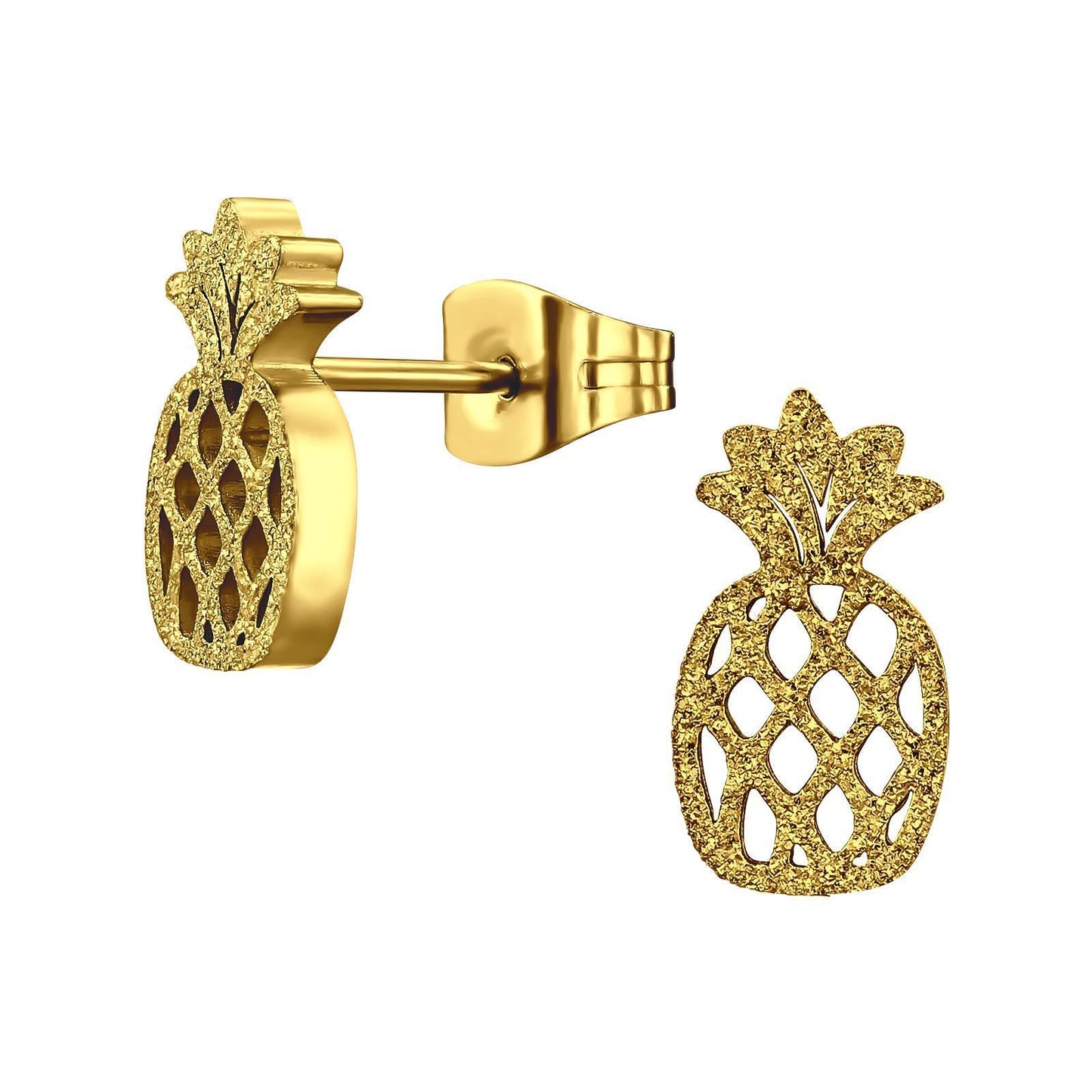 Kinder Ohrringe Ananas aus Chirurgenstahl