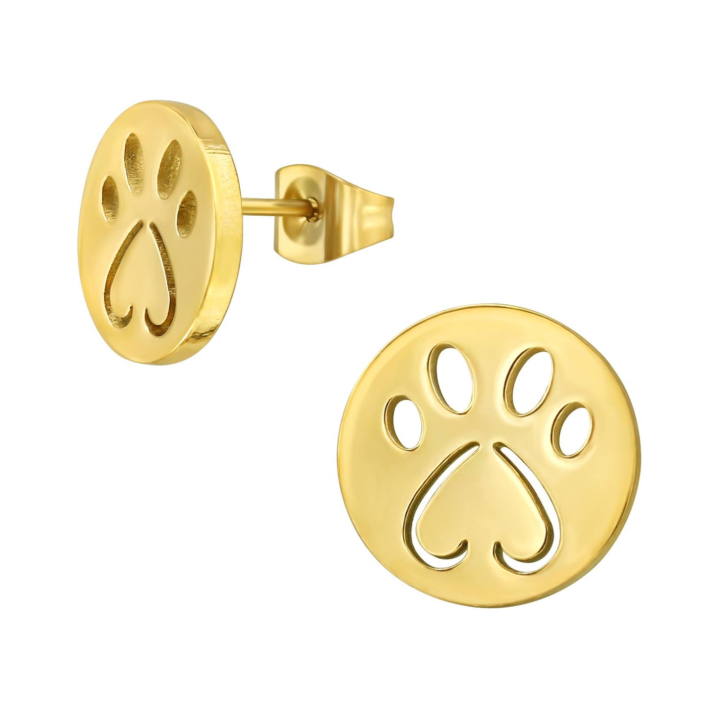 Kinder Ohrringe Pfotenabdruck aus Chirurgenstahl