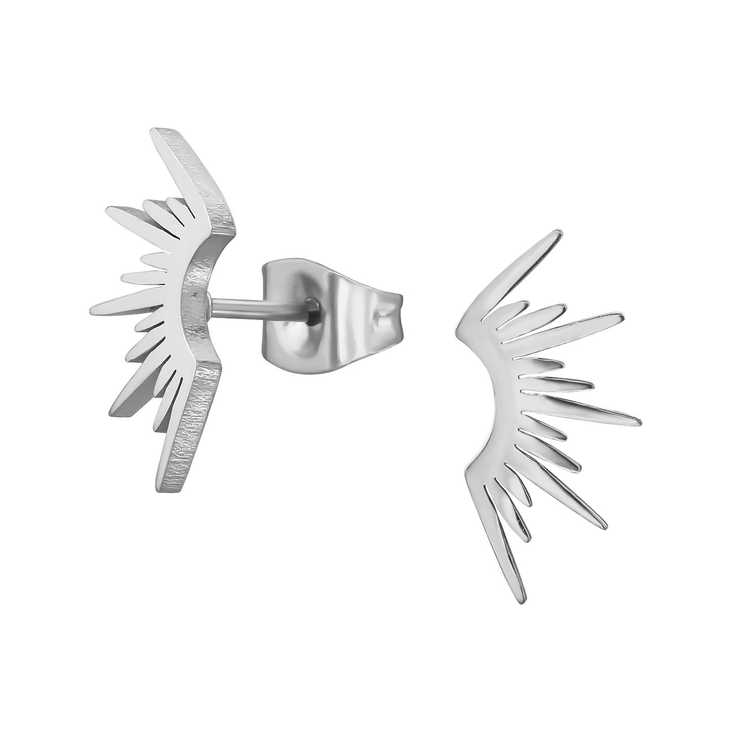 Children's earrings, wings made of surgical steel