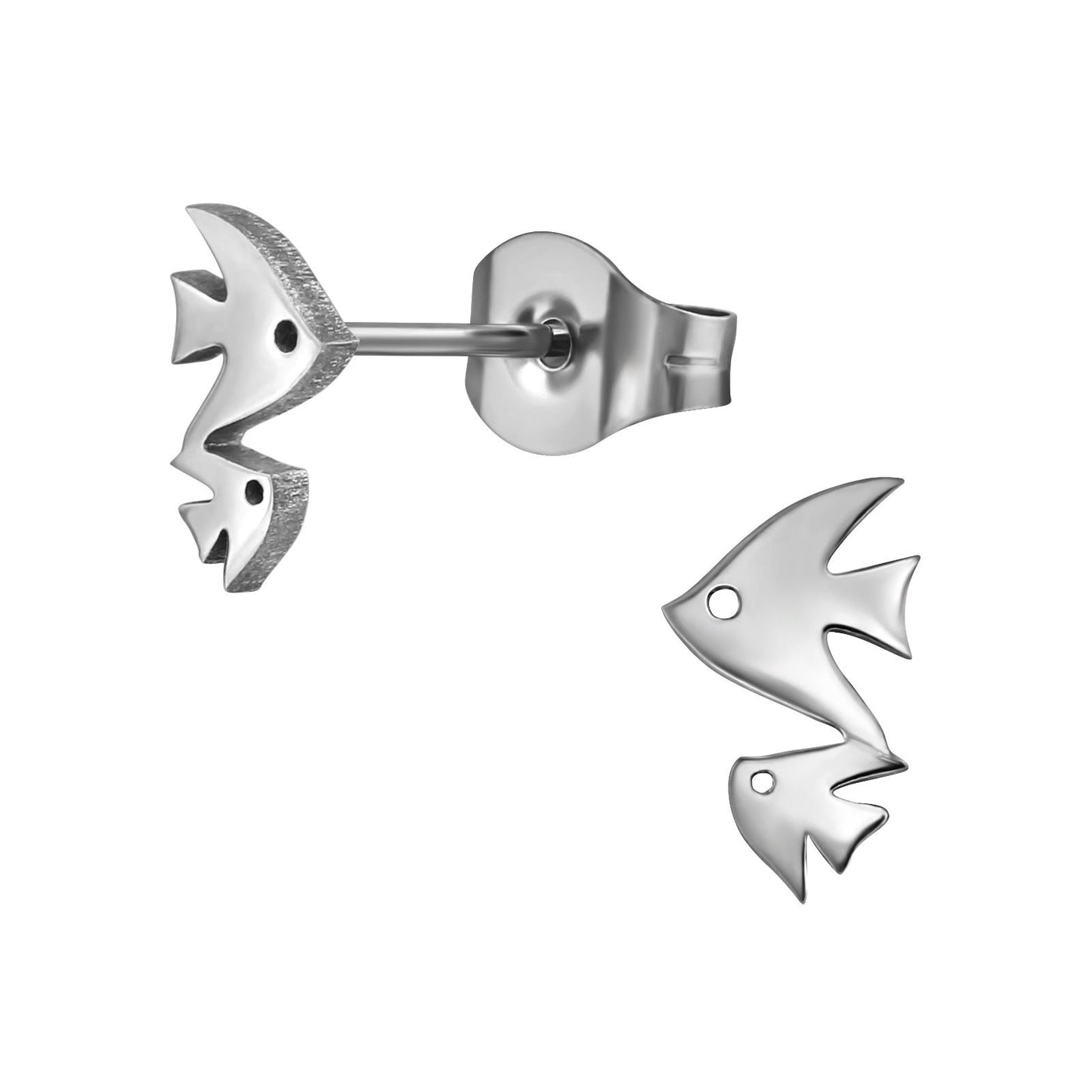 Kinder Ohrringe Fisch aus Chirurgenstahl