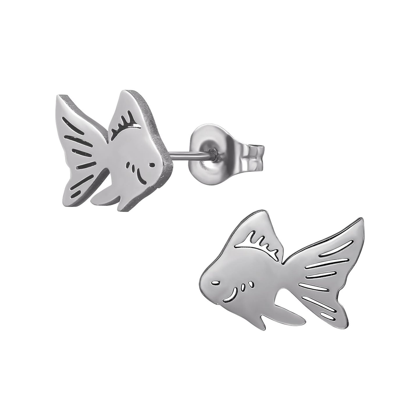 Kinder Ohrringe Fisch aus Chirurgenstahl