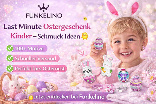 Kind mit süßen Oster-Motiv Ohrringen von Funkelino