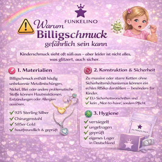 Infografik - Warum Billigschmuck gefährlich sein kann - Funkelino Ratgeber