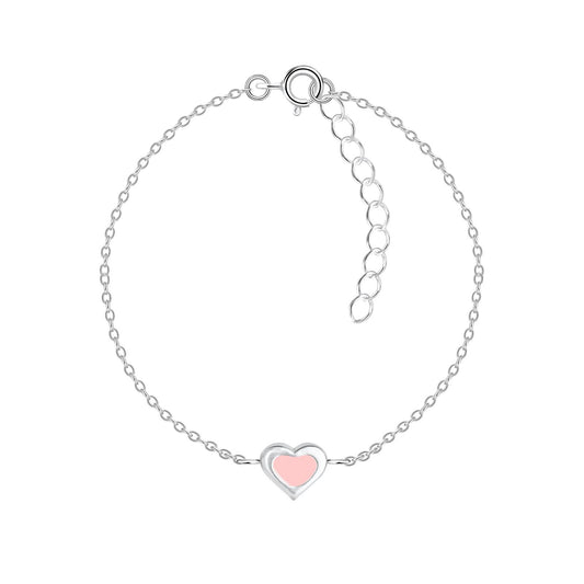Kinder Armband Herz aus 925 Silber