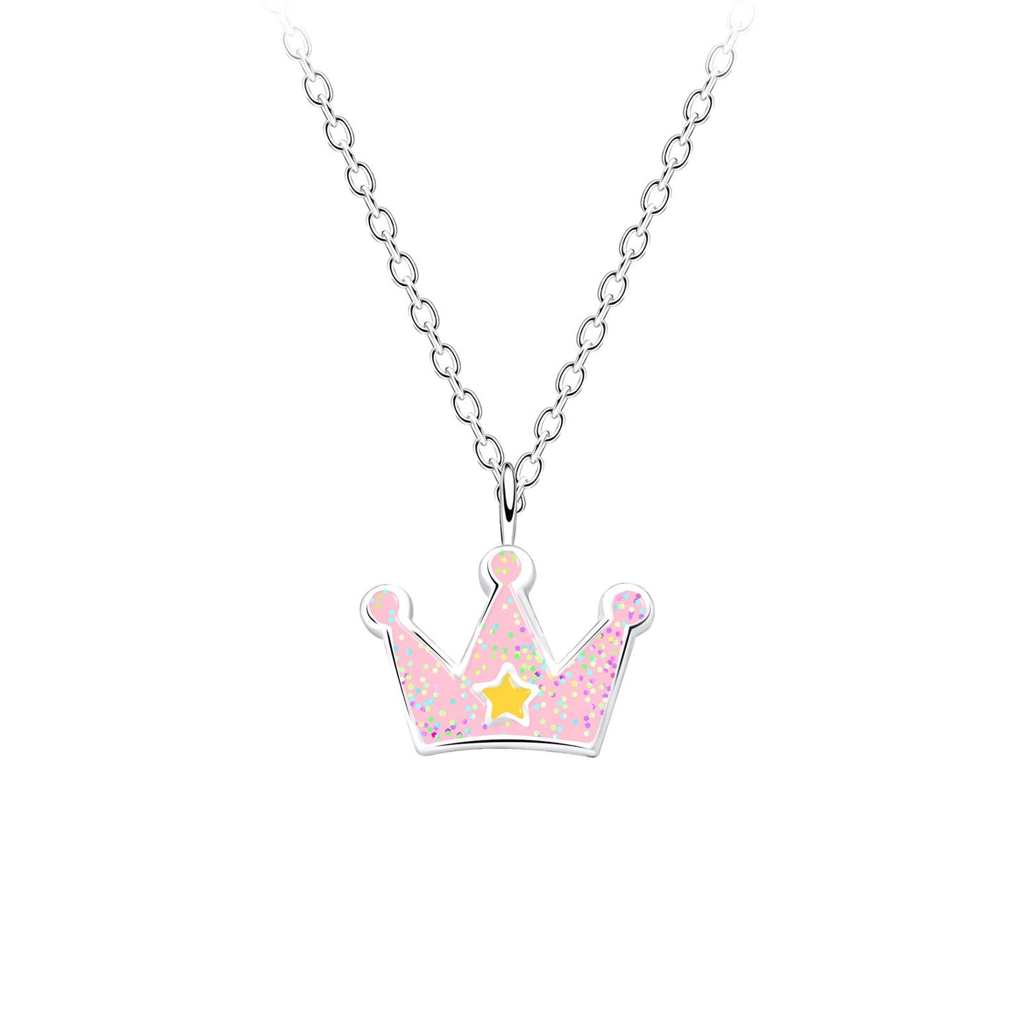 Kinder Halskette Kronen aus 925 Silber