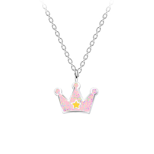 Kinder Halskette Kronen aus 925 Silber