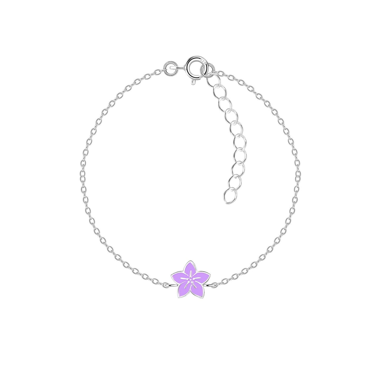Kinder Armband Blumen aus 925 Silber
