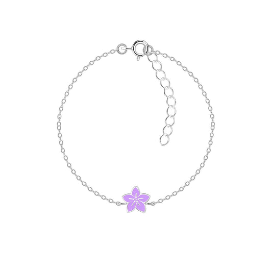 Kinder Armband Blumen aus 925 Silber