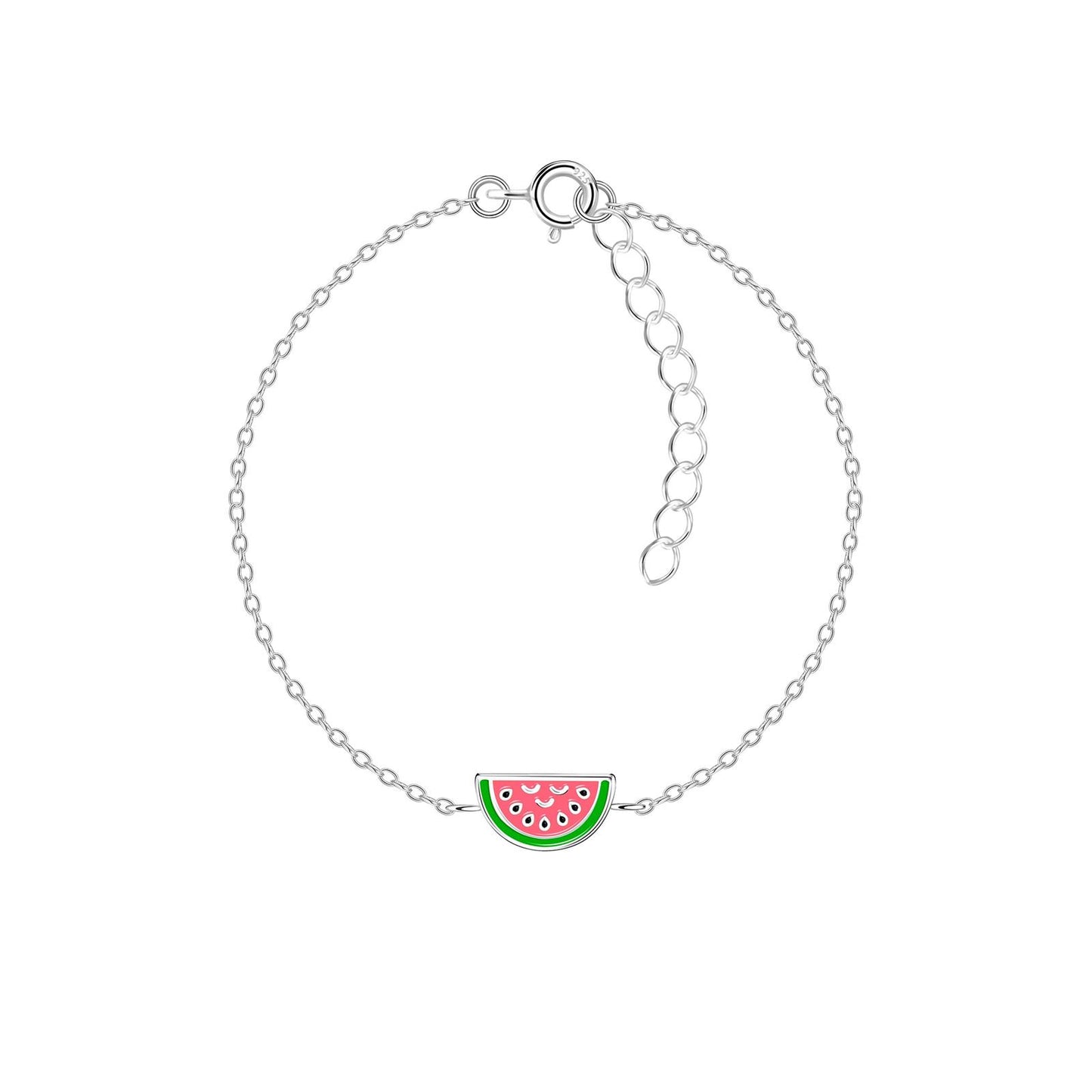 Kinder Armband Wassermelonen aus 925 Silber