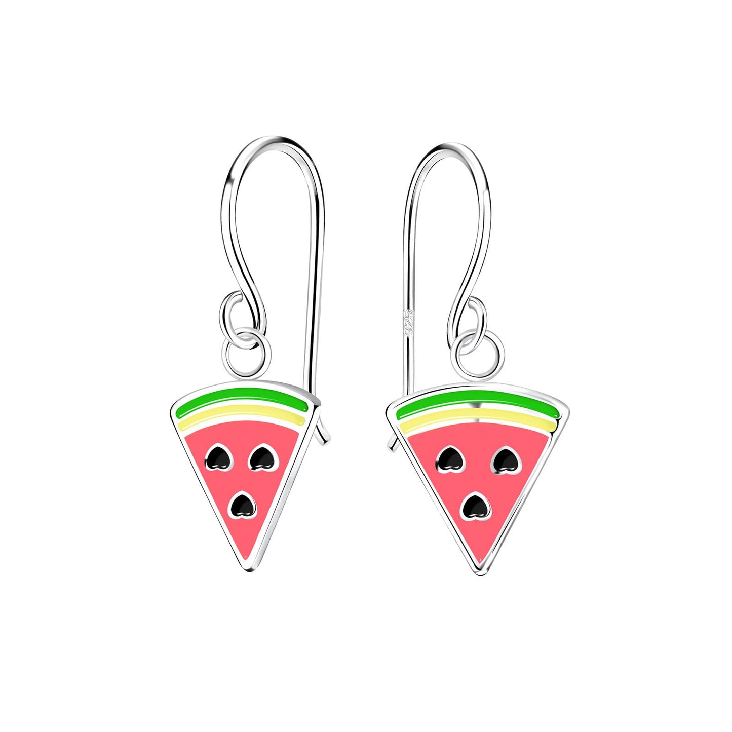 Kinder Ohrringe Wassermelonen aus 925 Silber