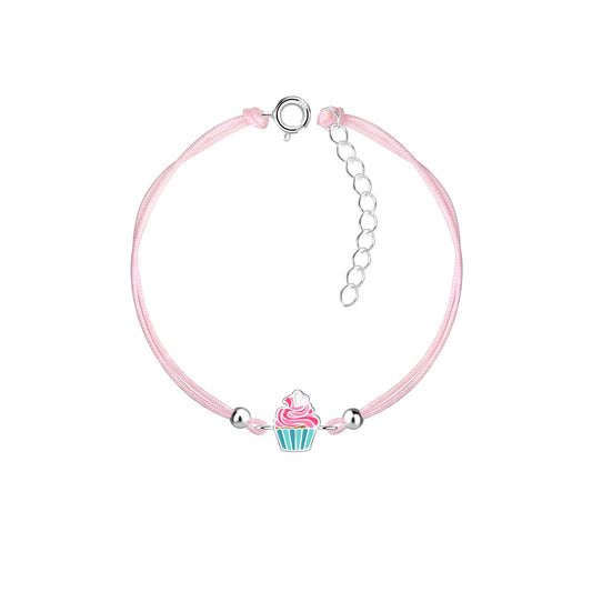 Kinder Armband Cupcake aus 925 Silber