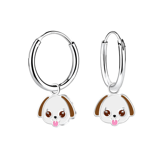 Kinder Creolen Hunde aus 925 Silber