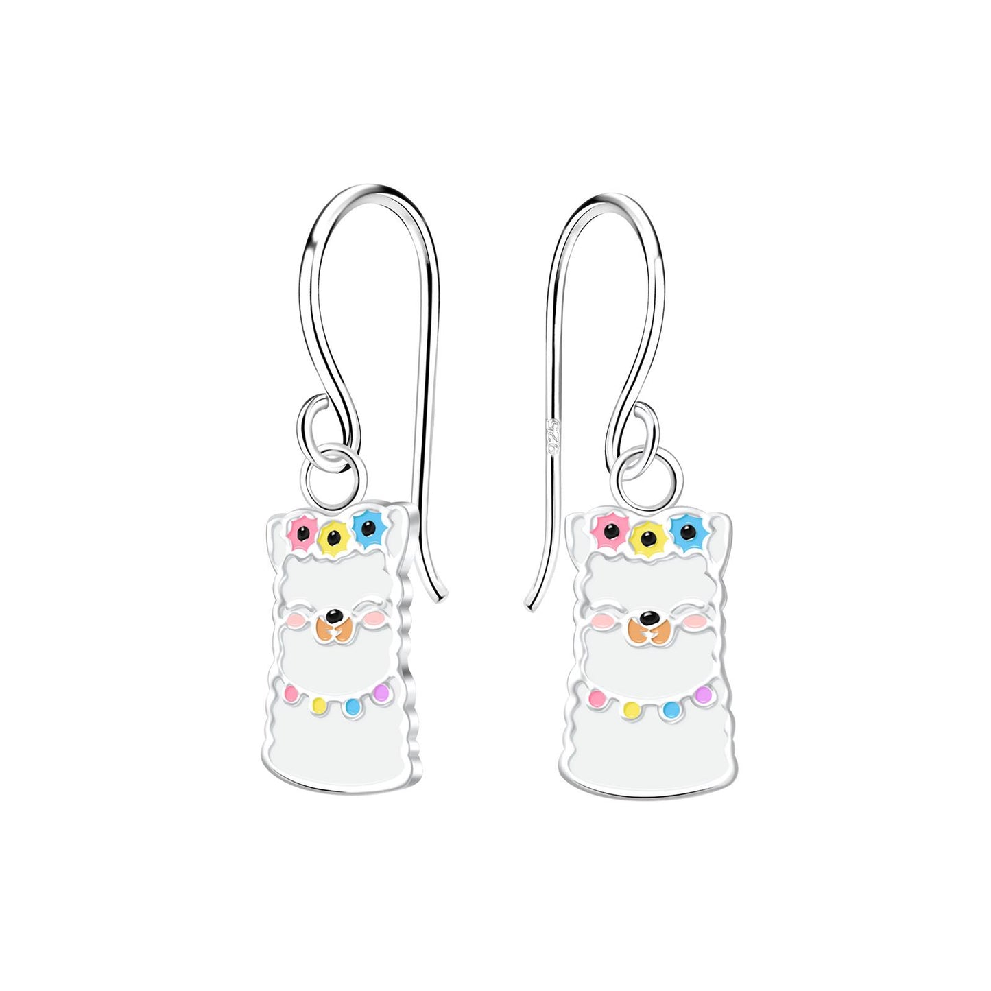 Kinder Ohrringe Lama aus 925 Silber