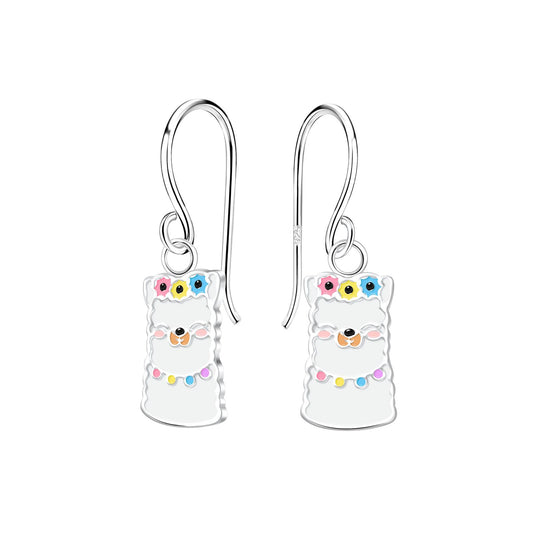 Kinder Ohrringe Lama aus 925 Silber