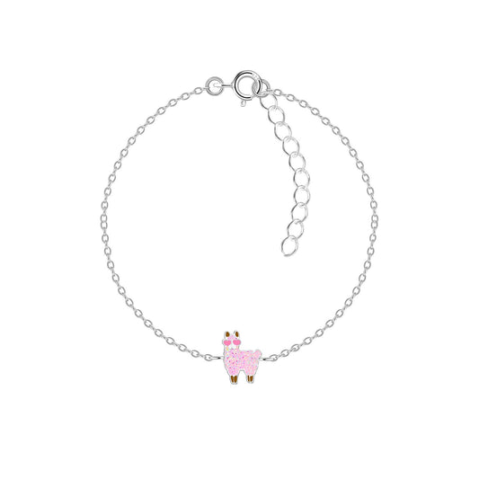 Kinder Armband Lama aus 925 Silber