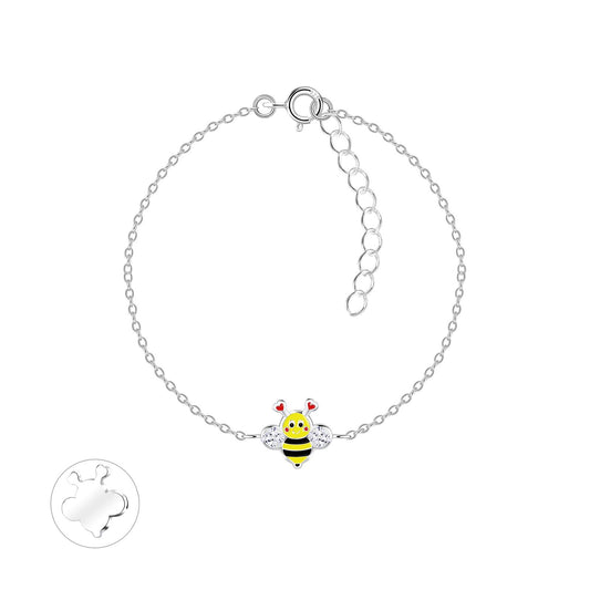 Kinder Armband Bienen aus 925 Silber