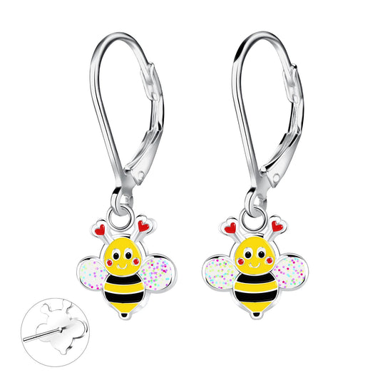 Kinder Ohrringe Bienen aus 925 Silber