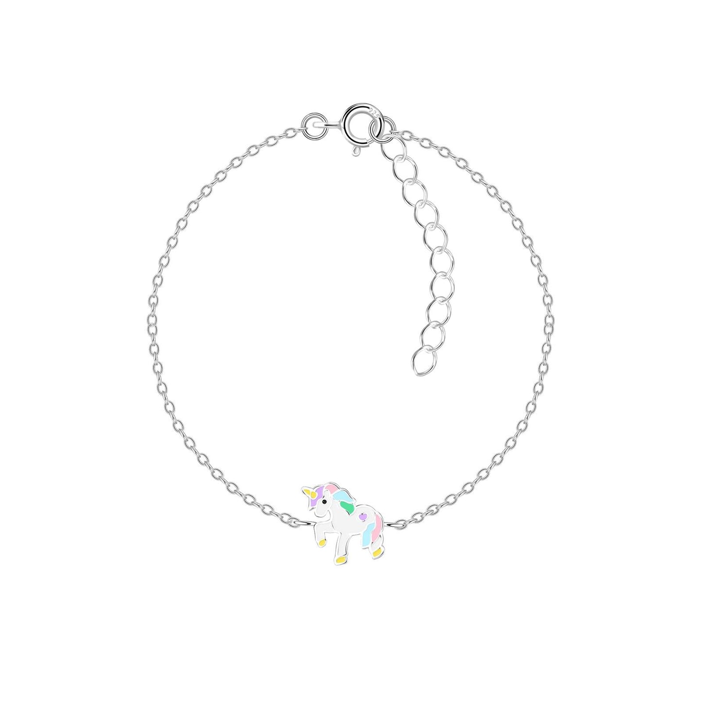 Kinder Armband Einhorn aus 925 Silber